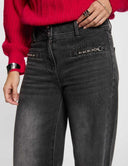 VAQUEROS ANCHOS GRIS MORGAN PELI MORGAN ROPA MUJER