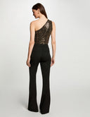 TOP ASIMÉTRICO DORADO MORGAN BSHOK MORGAN ROPA MUJER
