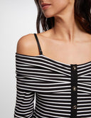 CAMISETA RAYAS MANGA LARGA MORGAN TROPEZ MORGAN ROPA MUJER