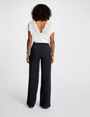 PANTALON MARINO ANCHO MORGAN PINO  MORGAN ROPA MUJER