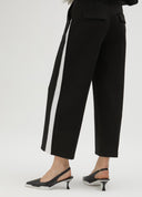 PANTALON NEGRO DETALLE BLANCO LOLA CASADEMUNT LS2514029 LOLA CASADEMUNT