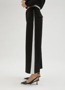 PANTALON NEGRO DETALLE BLANCO LOLA CASADEMUNT LS2514029 LOLA CASADEMUNT