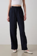 PANTALON LINO AZUL MARINO RAYAS BSB 212027 BSB