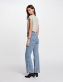 VAQUERO PERNERA ANCHA DENIM MORGAN PCHARME MORGAN ROPA MUJER