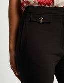PANTALON BOOT- CUT NEGRO MORGAN PADOR MORGAN ROPA MUJER