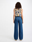 VAQUERO ANCHO DENIM MORGAN PLIS MORGAN ROPA MUJER