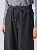 PANTALON PALAZZO GRIS OSCURO RINASCIMIENTO CFC0125273003 RINASCIMIENTO ROPA