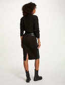 FALDA AJUSTADA POLIPIEL NEGRA MORGAN JMADO MORGAN ROPA MUJER