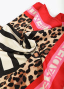 PAÑUELO SATINADO RAYAS Y ANIMAL PRINT LOLA CASADEMUNT LS2607001