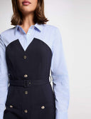 VESTIDO RECTO AZUL MARINO MORGAN RIVOL