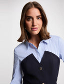 VESTIDO RECTO AZUL MARINO MORGAN RIVOL