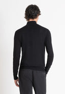 CARDIGAN CREMALLERA PUNTO NEBGRO ANTONY MORATO MMSW01441