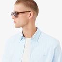 CAMISA POPELIN SLIM FIT RAYAS CELESTE LACOSTE CH0198