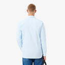CAMISA POPELIN SLIM FIT RAYAS CELESTE LACOSTE CH0198