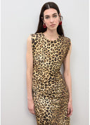 VESTIDO DRAPEADO ESTAMPADO ANIMAL PRINT LOLA CASADEMUNT LS2616152
