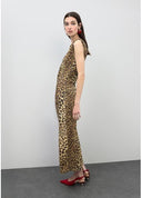 VESTIDO DRAPEADO ESTAMPADO ANIMAL PRINT LOLA CASADEMUNT LS2616152