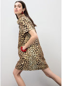 VESTIDO CAMISERO CORTO ANIMAL PRINT LOLA CASADEMUNT LS2616134