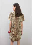 VESTIDO CAMISERO CORTO ANIMAL PRINT LOLA CASADEMUNT LS2616134