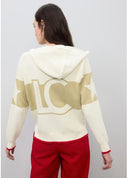 SUDADERA CON CAPUCHA LUREX CRUDO-METAL LOLA CASADEMUNT LS2611003