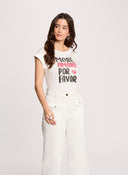 CAMISETA BLANCA MORGAN DFAVOR