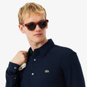 CAMISA PIQUE ELASTICO SLIM FIT AZUL MARINO LACOSTE CH0214