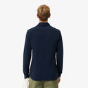 CAMISA PIQUE ELASTICO SLIM FIT AZUL MARINO LACOSTE CH0214