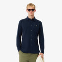 CAMISA PIQUE ELASTICO SLIM FIT AZUL MARINO LACOSTE CH0214
