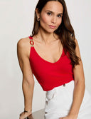 CAMISETA TIRANTE ROJA MORGAN DANIELA
