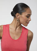 TOP TIRANTES PUNTO CON STRASS ROJO LOLA CASADEMUNT MS2615062