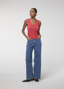 TOP TIRANTES PUNTO CON STRASS ROJO LOLA CASADEMUNT MS2615062
