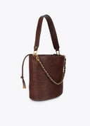 SHOPPER MARRON TEXTURIZADO LOLA CASADEMUNT