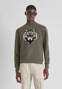 SUDADERA TIGRE VERDE KAKI ANTONY MORATO MMFL01098