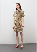VESTIDO CAMISERO CORTO ANIMAL PRINT LOLA CASADEMUNT LS2616134
