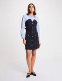 VESTIDO RECTO AZUL MARINO MORGAN RIVOL