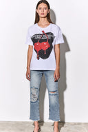 CAMISETA DETALLE CEREZAS BLANCA BSB 210041