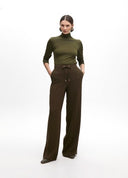 PANTALON RECTO VERDE KAKI LOLA CASADEMUNT MF2514008