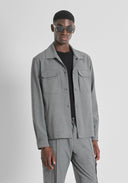 CAMISA REGULAR MEZCLA VISCOSA GRIS ANTONY MORATO MMSL00764