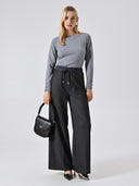 PANTALON PALAZZO GRIS OSCURO RINASCIMIENTO CFC0125273003