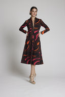 VESTIDO MIDI PUNTO ESTAMPADO MOSKADA 7211