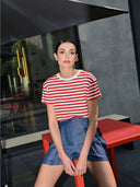 CAMISETA RAYAS ROJO/BLANCO RINASCIMIENTO