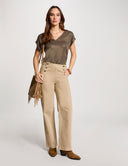 PANTALÓN ANCHO BOTONES MORGAN DE TOI
