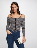 CAMISETA RAYAS MANGA LARGA MORGAN TROPEZ