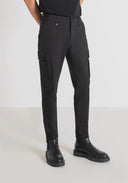PANTALÓN CARGO SKINNY FIT NEGRO ANTONY MORATO