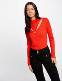 CAMISETA MUJER PUNTO MORGAN ROJA