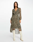 VESTIDO LARGO MORGAN ANIMAL PRINT