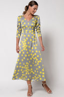 VESTIDO LARGO TOPOS MATILDE CANO
