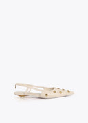 ZAPATO TACON CON TACHAS CRUDO LOLA CASADEMUNT MS2605001
